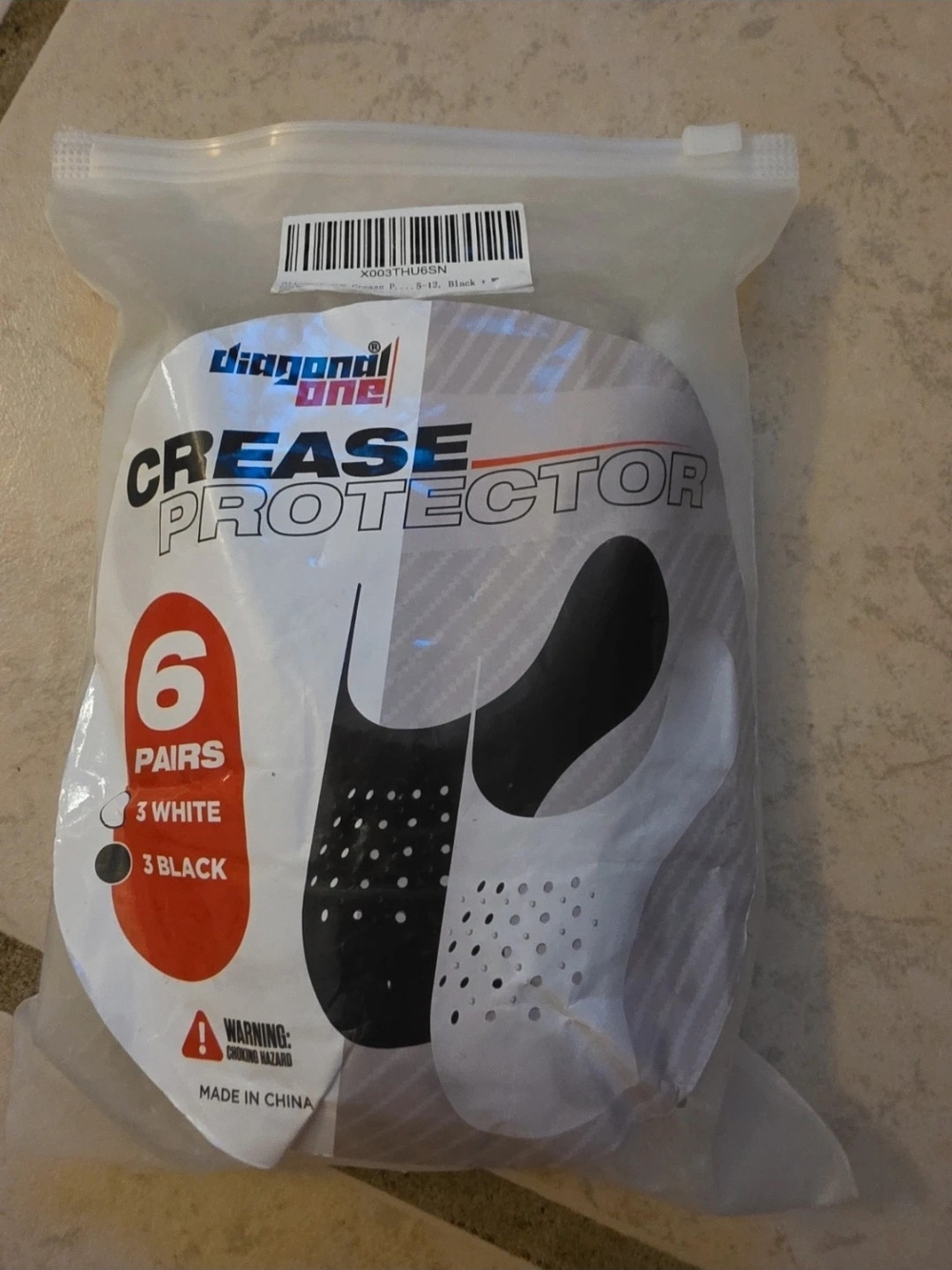 Black & White Crease Protector Inserts - 6 Pairs
